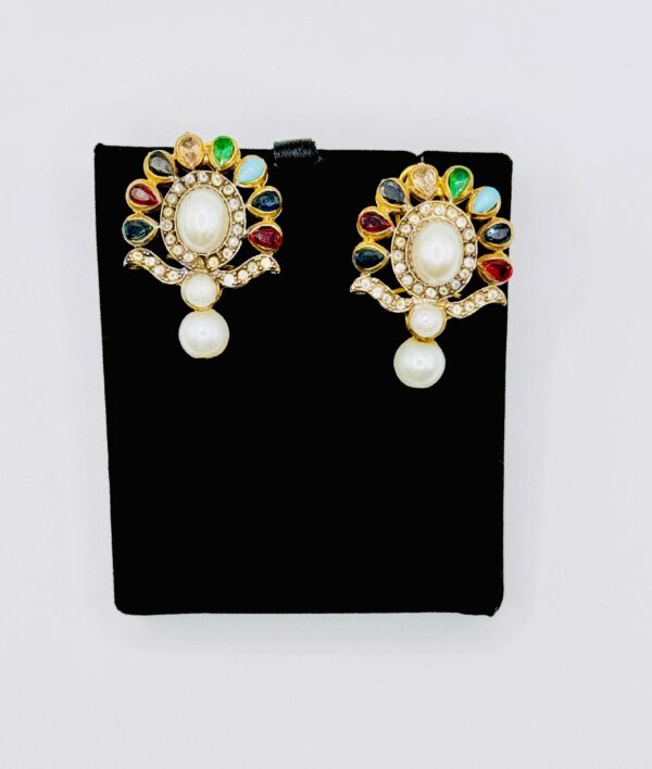 MUBINA GOLD PLATED EARRINGS.